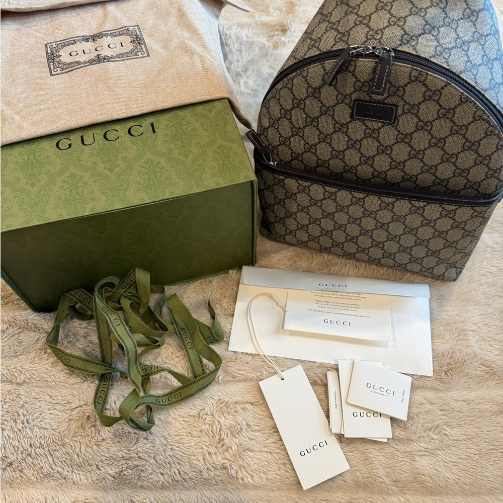 Gucci Monogram Backpack